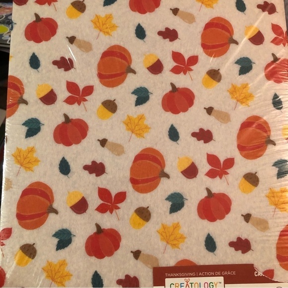 Creatology NEW Pumpkin Fall Thanksgiving Themed Felt paper 10 sheets - Picture 2 of 4